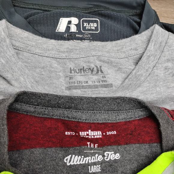 Bundle of 7 T-shirts Short Sleeve Size Large 10-12 and One XL Long Sleeve - Picture 10 of 11